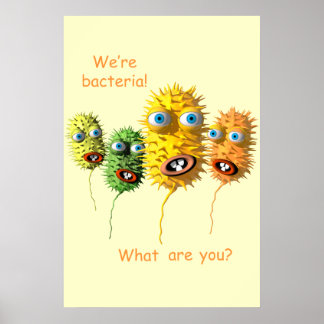Cartoon Bacteria poster