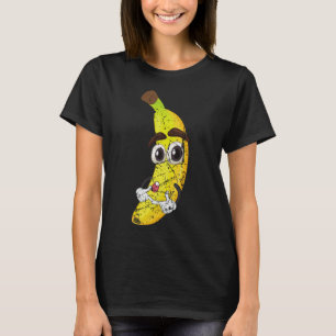 Cartoon Banana Fruit Lover Healthy Food Vegetarian T-Shirt