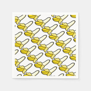 Cartoon Banana Fruit Paper Party Napkins