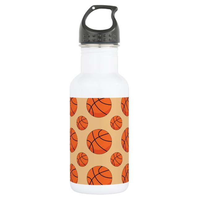 Cartoon Basketball Ball 532 Ml Water Bottle (Front)