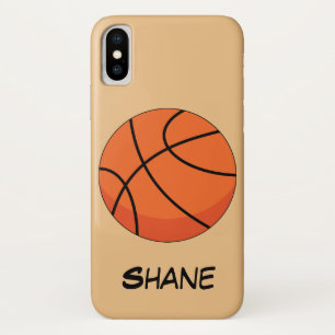 Cartoon Basketball Ball   Add Name Case-Mate iPhone Case
