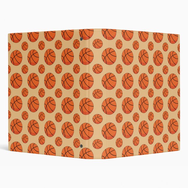 Cartoon Basketball Ball Binder (Background)