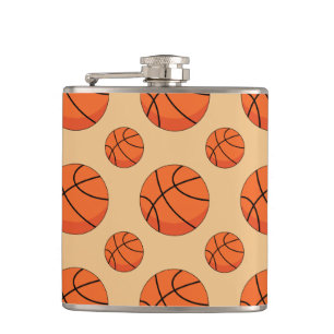 Cartoon Basketball Ball Hip Flask