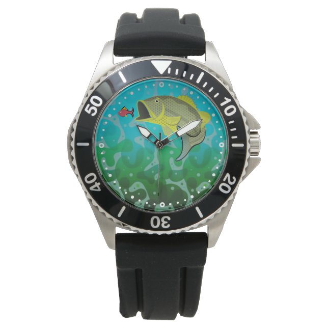 Cartoon Bass Fishing Watch (Front)