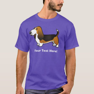 Cartoon Basset Hound T-Shirt