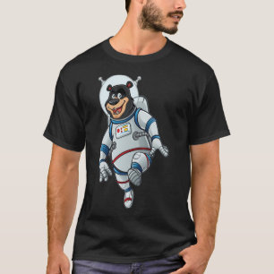 Cartoon Bear Astronaut. T-Shirt