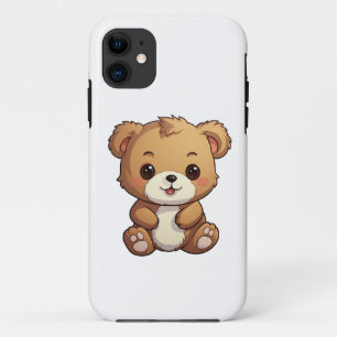 Cartoon bear illustration iPhone 11 case