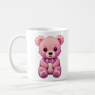 Cartoon bear illustration coffee mug