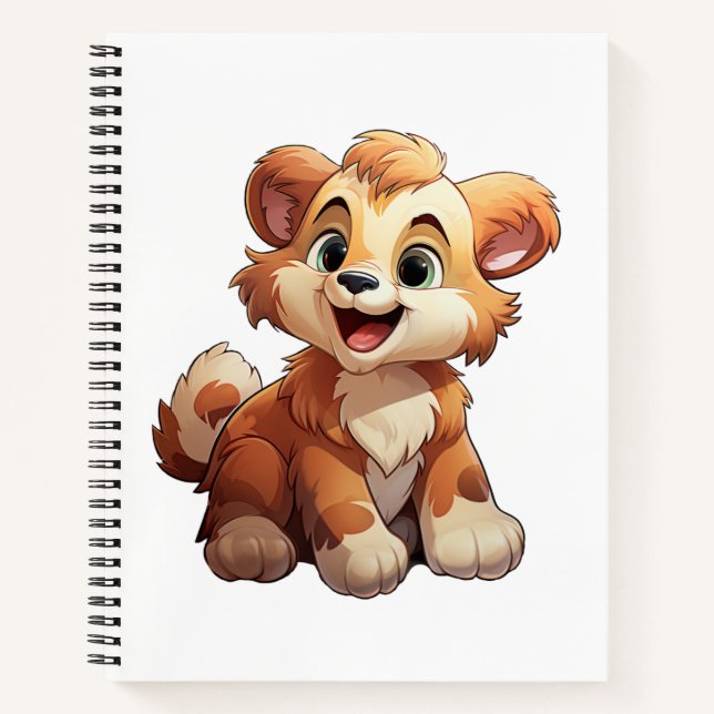 Cartoon bear illustration notebook (Front)