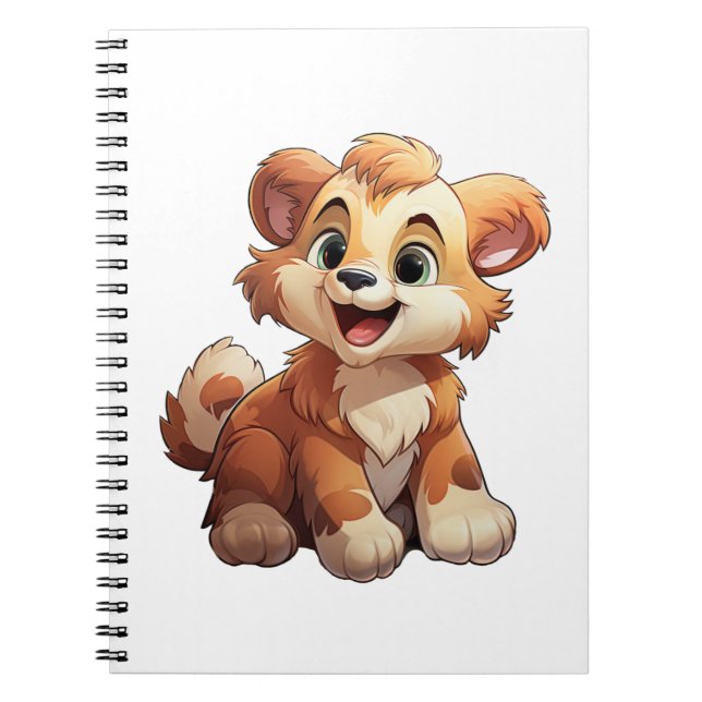 Cartoon bear illustration notebook (Front)