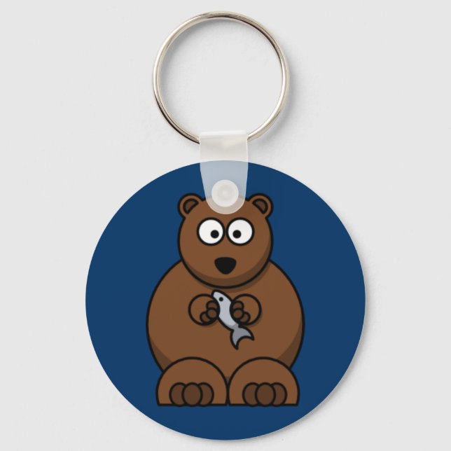 Cartoon Bear Keychain (Front)