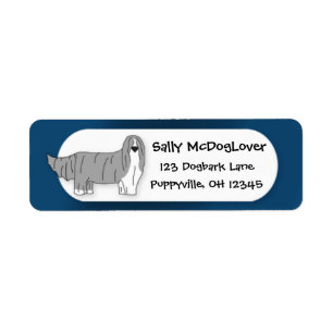 Cartoon Bearded Collie