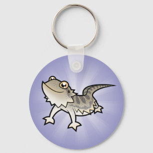 Cartoon Bearded Dragon / Rankin Dragon Keychain