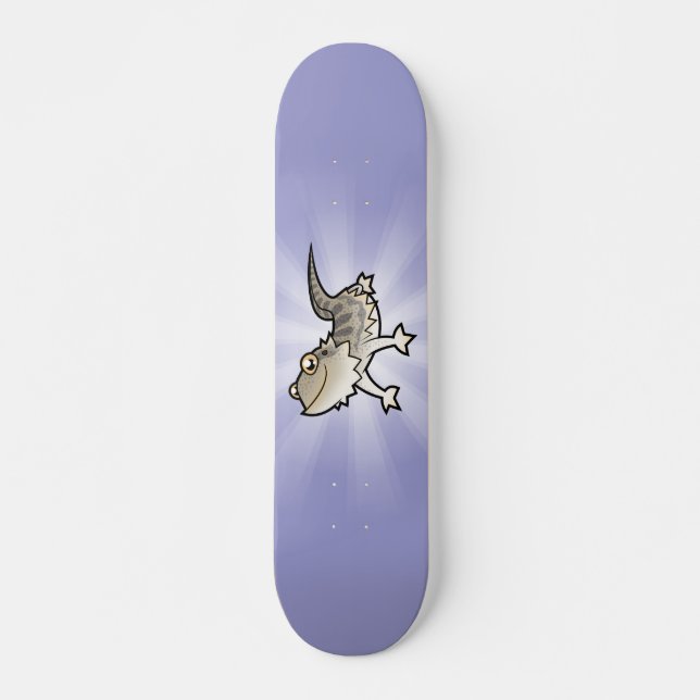 Cartoon Bearded Dragon / Rankin Dragon Skateboard (Front)