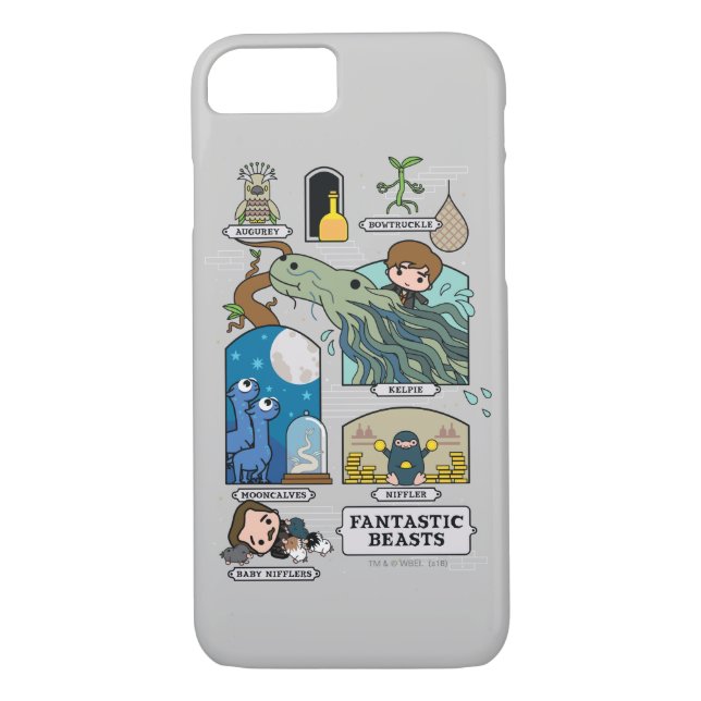 Cartoon Beasts In Habitats Case-Mate iPhone Case (Back)