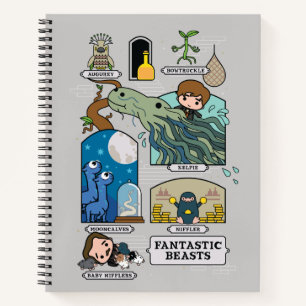 Cartoon Beasts In Habitats Notebook