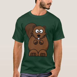 Cartoon Beaver Tee