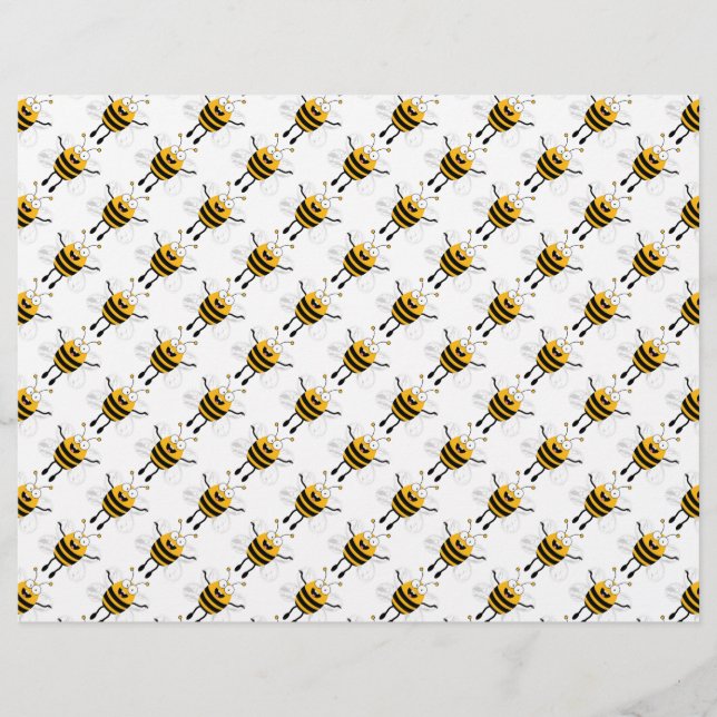 Cartoon Bees Pattern Flyer (Front)