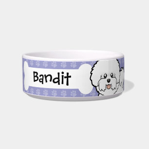 Cartoon Bichon Frise Bowl