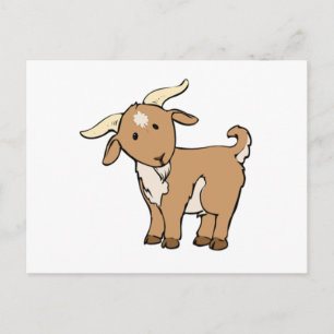 Cartoon Billy Goat Postcard