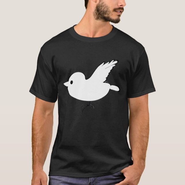 cartoon bird animal fly retro T-Shirt (Front)