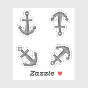 Cartoon Boat Anchor Set