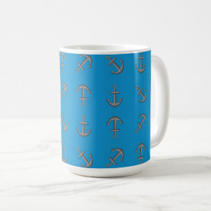 Cartoon Boat Anchor Set Coffee Mug