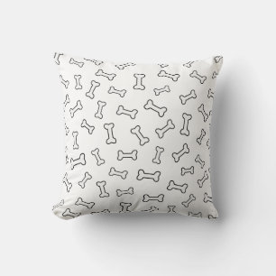 Cartoon Bone Pattern  Throw Pillow
