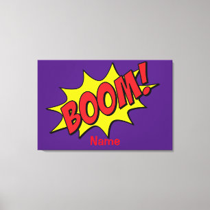 Cartoon Boom Thunder_Cove Canvas Print