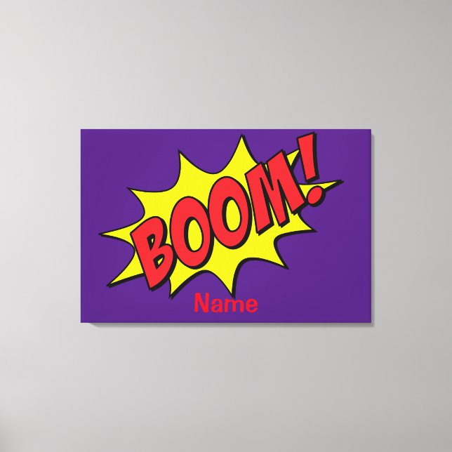 Cartoon Boom Thunder_Cove Canvas Print (Front)