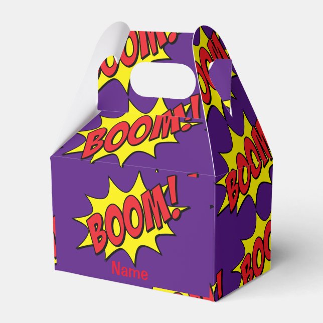 Cartoon Boom Thunder_Cove Favor Box (Front Side)