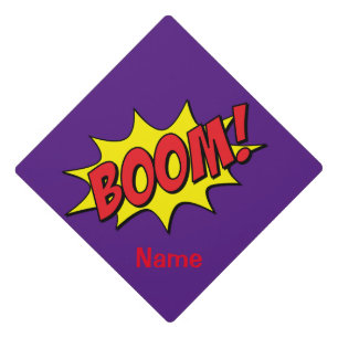Cartoon Boom Thunder_Cove Graduation Cap Topper