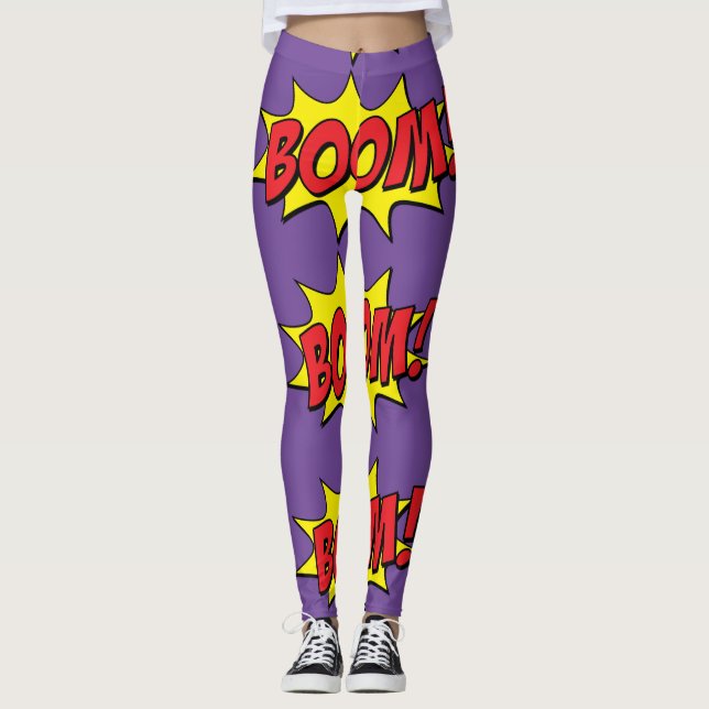 Cartoon Boom Thunder_Cove Leggings (Front)