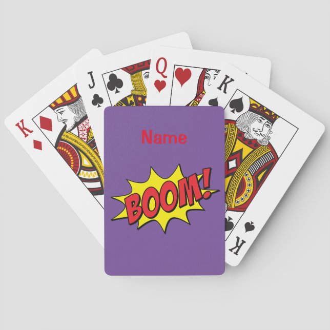 Cartoon Boom Thunder_Cove Playing Cards (Back)
