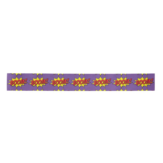 Cartoon Boom Thunder_Cove  Satin Ribbon (Front)