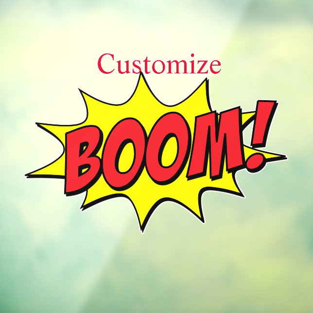 Cartoon Boom Thunder_Cove Window Cling (Sheet 3)