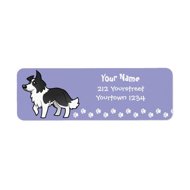 Cartoon Border Collie (Front)
