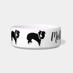 Cartoon Border Collie Molly the Collie Bowl