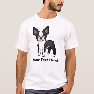 Cartoon Boston Terrier T-Shirt
