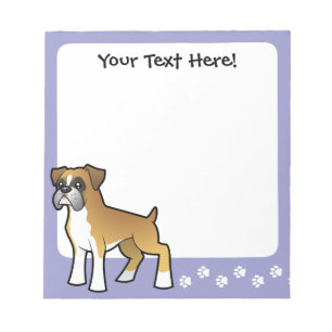 Cartoon Boxer Notepad