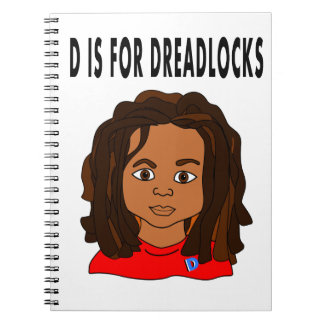 cartoon boy dreadlocks school notebook