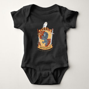 Cartoon Brave Gryffindor Crest Baby Bodysuit