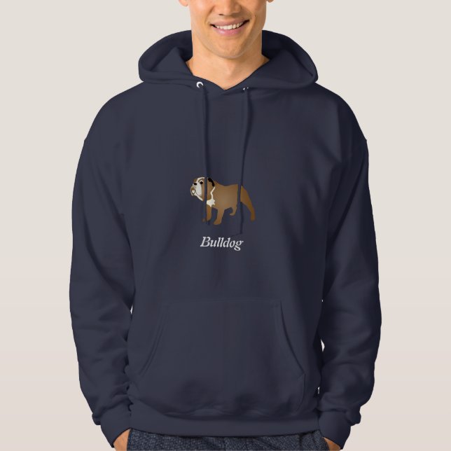 Cartoon Bulldog Hoodie (Front)