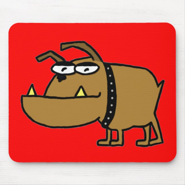 Cartoon Bulldog Mousepad (Front)