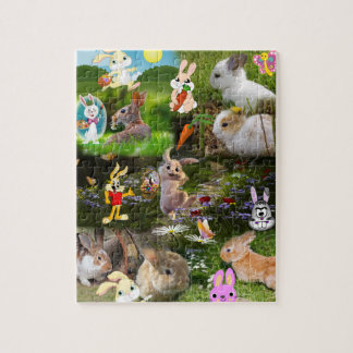 Cartoon Bunny / Baby Rabbit Jigsaw Puzzle for Kids