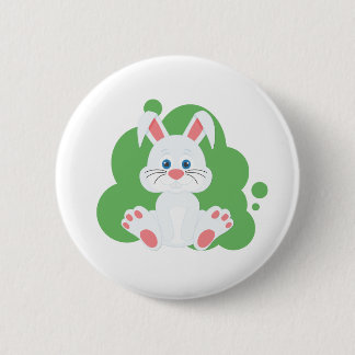 Cartoon bunny splash 2 inch round button