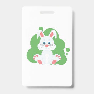Cartoon bunny splash badge