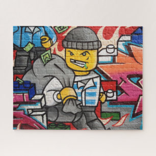 cartoon burglar jigsaw puzzle
