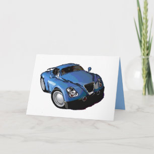 Cartoon bus thank you card