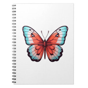 Cartoon butterfly illustration notebook